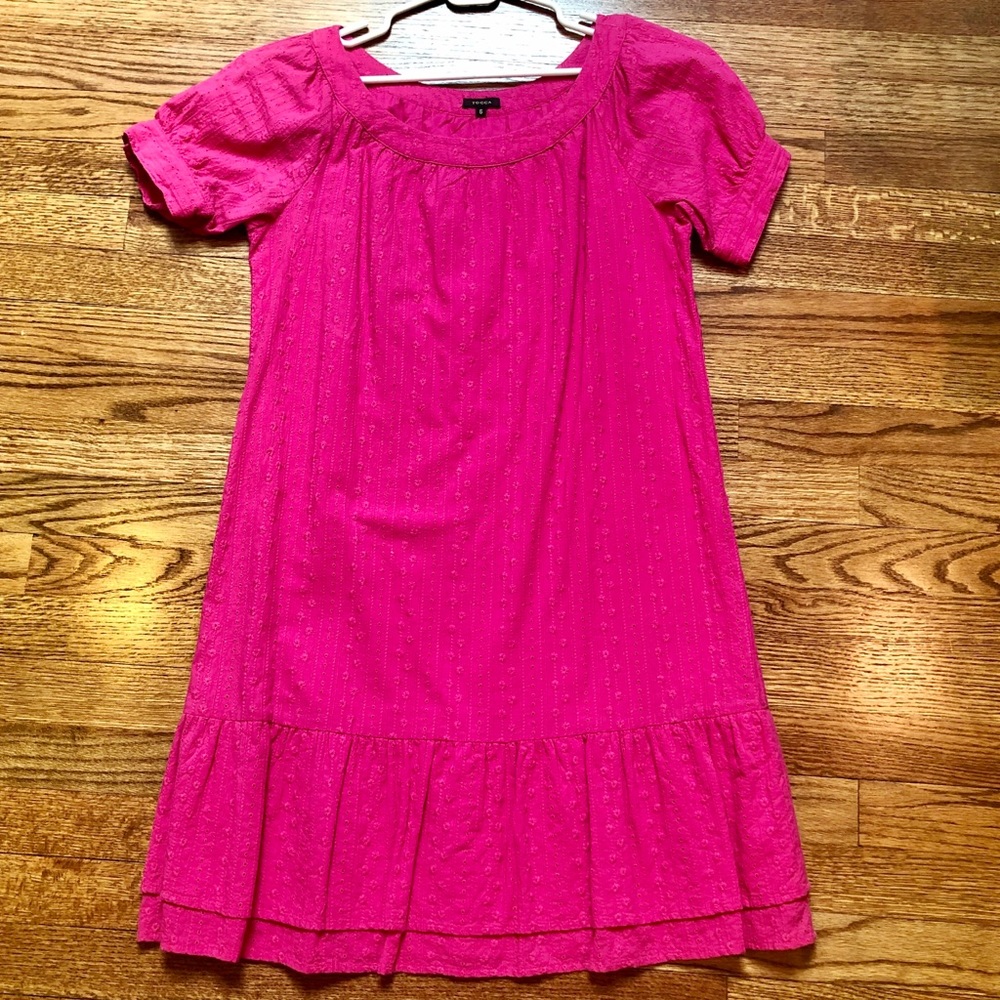 EUC Tocca Pink Drop Waist Dress